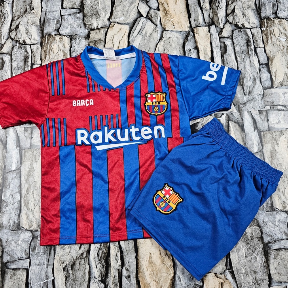 Barcelona Kids  Soccer Jersey Kit Youth/ Barcelona jersey for kids